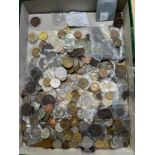 A Large quantity of mixed world coins.