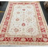 Large wool ornate Livingroom rug.