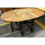 19th century drop end dining table