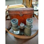 A Pair of German WW1 Carl Zeiss Jena binoculars and case