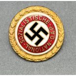 Large German gold party badge Des. Gesch.