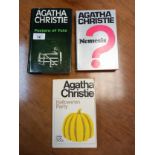A Collection of Three Agatha Christie Novels to Include Postern Of Fate, Nemesis and Hallowe'en