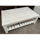 White painted lounge table
