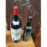Large bottling of Chateau Picque Caillou 1994, together with Quinta Do Noval 1960 port. both sealed