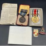 Special Constable Long service medal and paperwork belonging to Robert Dick. SB Emergency Hospital