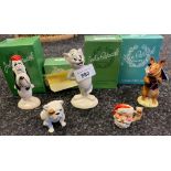 A Collection of Beswick characters to include Tom Cat , droopy, bull dog etc