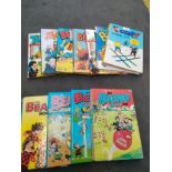 A collection of Original 'The Beano' annuals, Cor annual 1972, The Beezer book, The Topper book