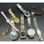 A Selection of watches to include Raymond Weil Geneve Quartz watch, Sekonda and various others