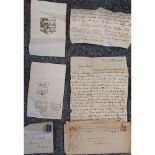 A Collection of Documents to include handwritten manuscripts and family history documents from the