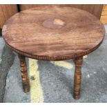Edwardian barrel top side table/ stool