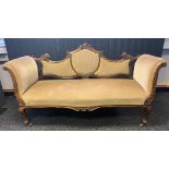 19th Century ornate parlour sofa [171x62x95cm]