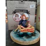 Royal Doulton Boxed figurine Lifeboy Soap Box.