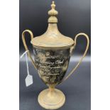 London Silver two handle trophy, 'Presented to Alyth Bowling Club for annual competition by J.F.