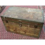 A Large vintage travel trunk