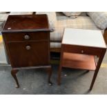 Vintage horse clothes rail and two vintage side units.