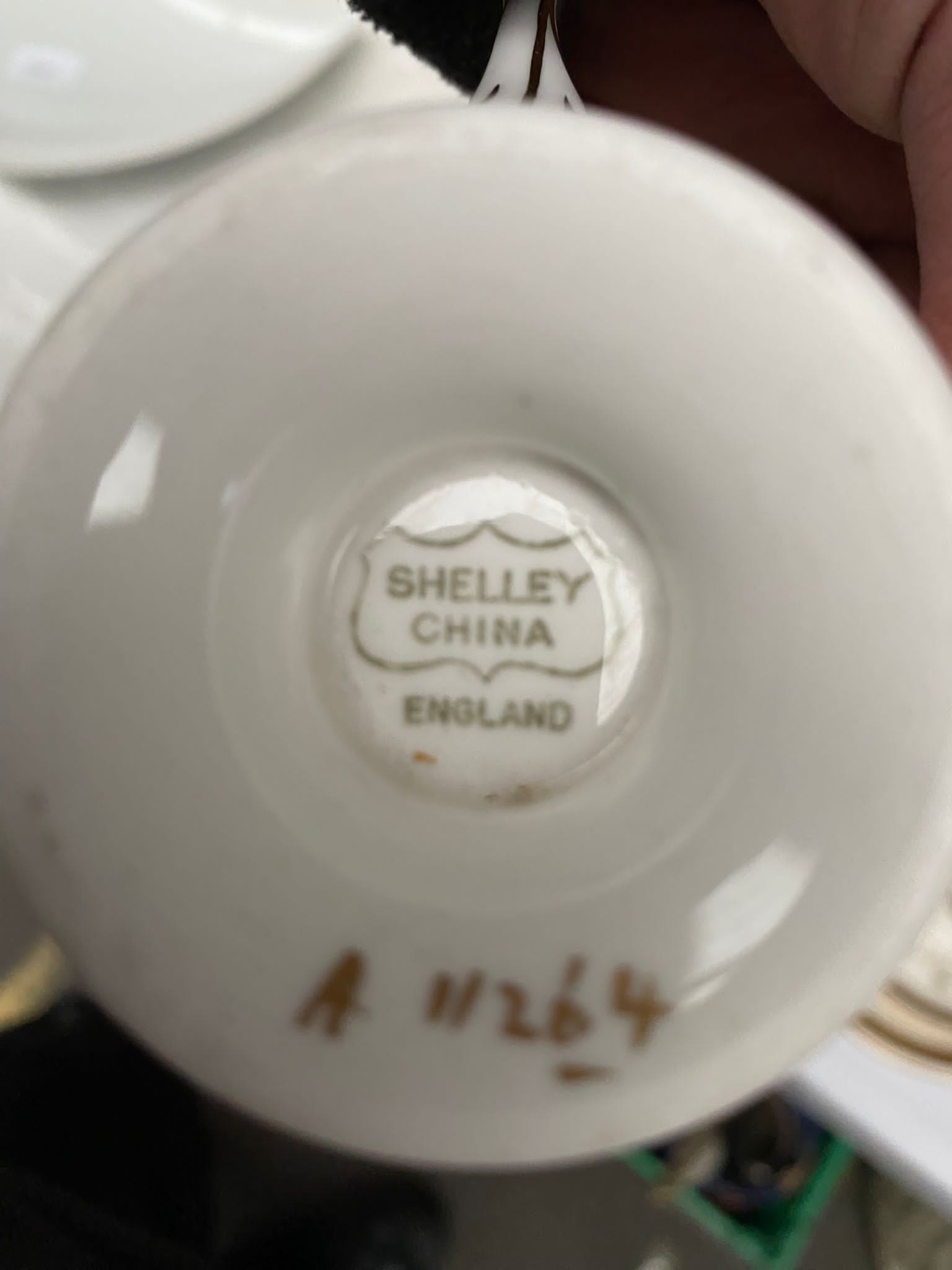 A vintage Shelley tea service detailing gilt design trims etc - Image 2 of 2