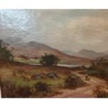 Oil on canvas Head of Loch Tay, Signed Campbell [59x68cm]