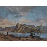 William Douglas Macleod (1892-1963) Original pastel drawing of a loch [43x54cm]