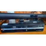 Toshiba HDD& dvd/video cassette recorder along with JVC sound bar