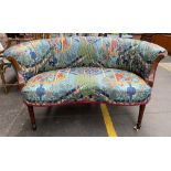 A late 19th century two seat sofa