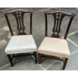 A Pair of 19th century ornate dining chairs