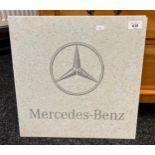 A Vintage Mercedes- Benz advertising tile. [40x40cm]