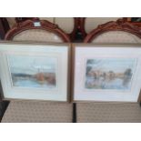 Ian R MacGregor- two signed prints depicting Wallace Monument and Stirling Bridge.
