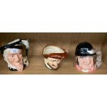 Three various Royal Doulton Toby Jugs