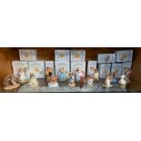 A Large Collection of Royal Albert Beatrix potter figures includes Timmy Willie from Johnny ,