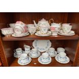 Royal Albert Braemar tea service with tea pot, sugar and cream, Royal Standard tea set and Royal