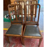 A Lot of four matching dining chairs