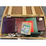 A Large box (L92 cm x W47 cm H 25 cm) over fifty First Day Covers, Stamp Books and Folders stamps,