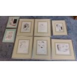 Marcel Vertes (1895-1961) Set of 8 original framed lithographs [39x32cm]