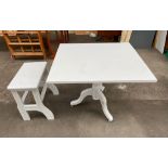 Antique up- cycled dining table and Stool