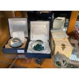 2 Limited edition Caithness paperweights with original boxes and certificates along with The