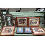 A Selection of advertising framed prints and various others