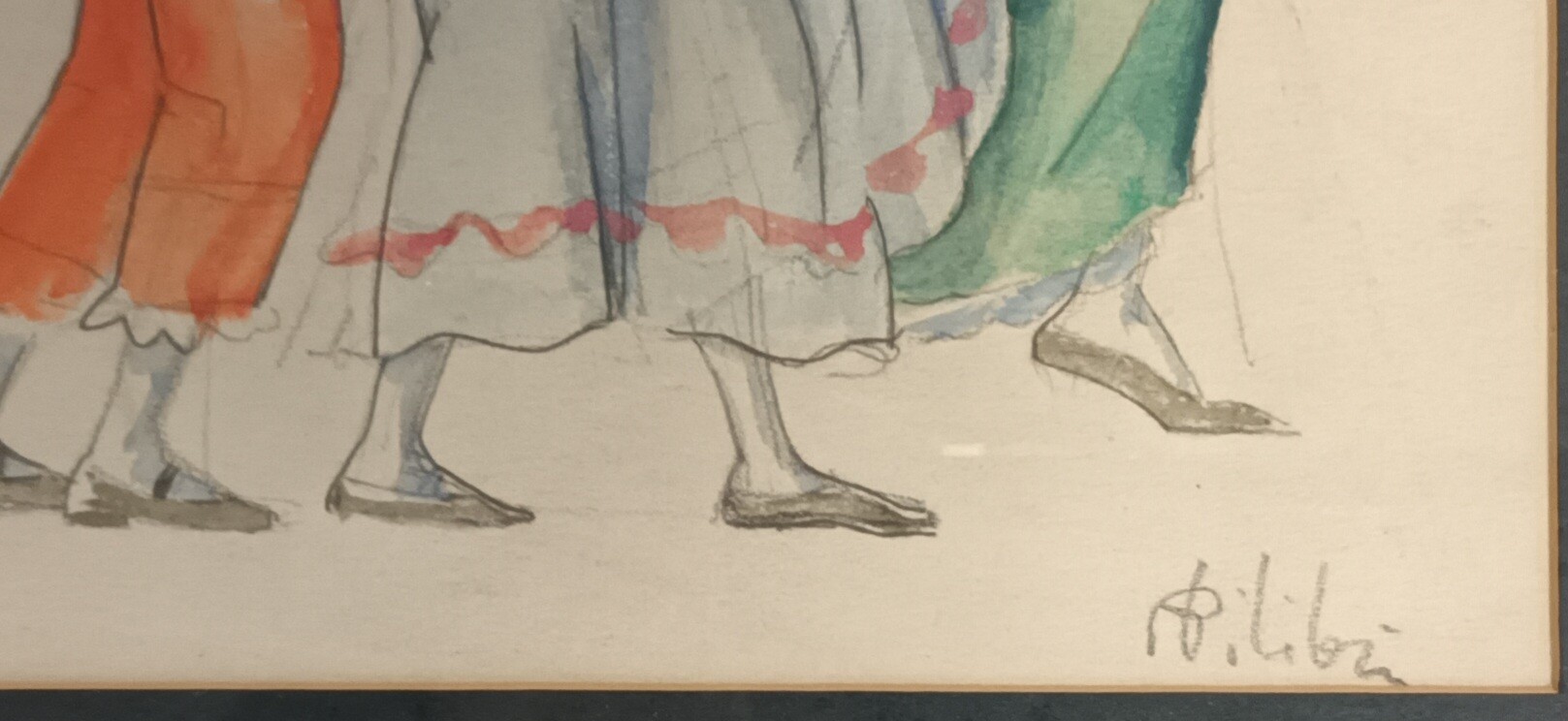 Bilibin (Signed) Watercolour/pencil of the French Revolution. [40x52cm] - Image 3 of 4