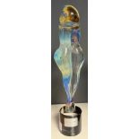 A Vintage Andrea Tagliapietra Murano Glass Lovers sculpture. [32cm high] Signed to the base.