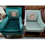 2 1900s interior arm chairs