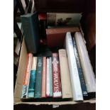 Box of books to include she wolves by Helen castor, the complete poems of Robert service etc