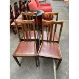 Set of 4 deco chairs