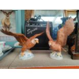 Beswick golden eagle together with bald eagle