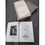 3 large antique books to include the acts of the parliament of scotland , original Scottish airs etc