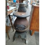 Antique burning stove