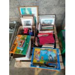 A pallet of books, games, pictures etc