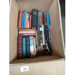 Box of old antique books etc