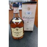 A box bottle of Dalwhinnie Highland Single Malt Scotch Whisky