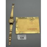 Vintage ladies Longines Quartz with manual dated 1981.