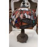 Small tiffany style side lamp