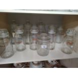 A Shelf of Vintage kitchenalia jars etc